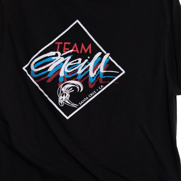 ONeill Team O'Neil Black T-Shirt Standard Fit Santa Cruz CA M - Picture 8 of 10